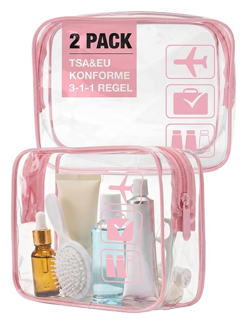 Transparent one-liter cabin liquid bag