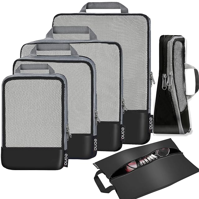 Eono compression packing cubes set