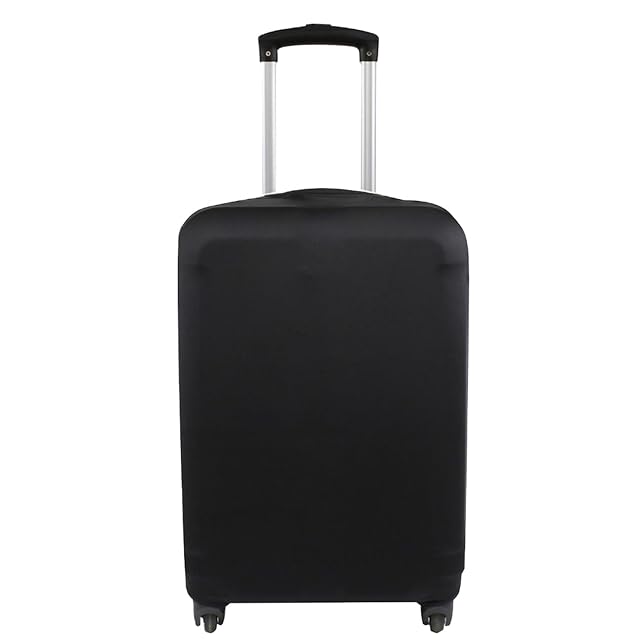 Explore Land XL stretch luggage cover on a large checked suitcase