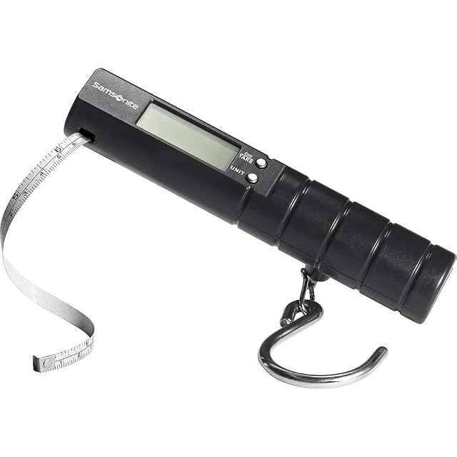 Samsonite electronic luggage scale with its adjustable strap