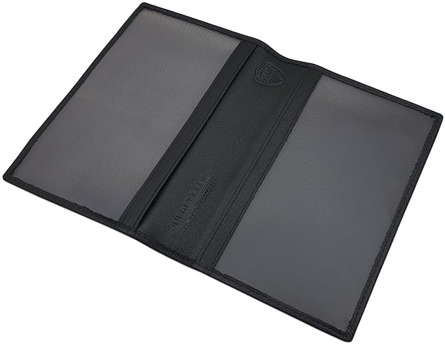 Leather RFID-blocking passport holder