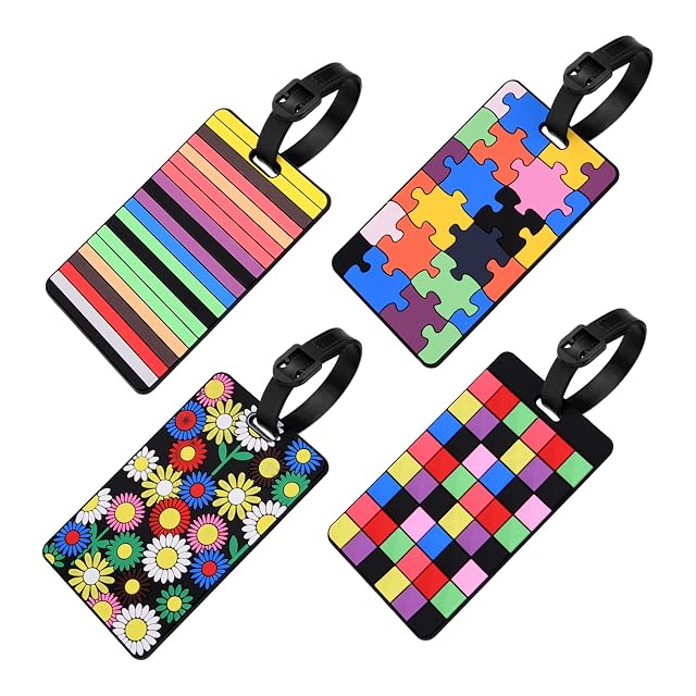 Vicloon colorful silicone luggage tags