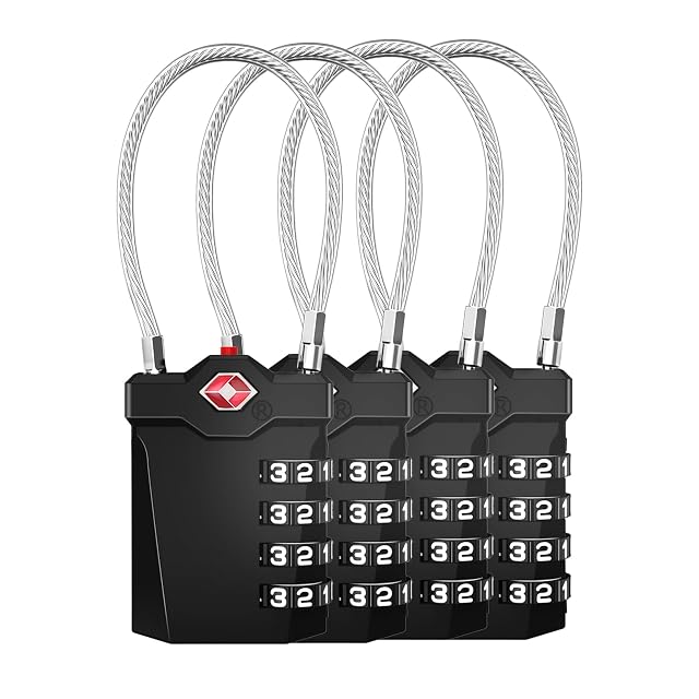 ZHEGE TSA 4-dial combination luggage locks